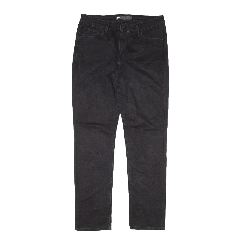LEVI'S Mid Rise Jeans Black Denim Slim Skinny Womens W30 L32