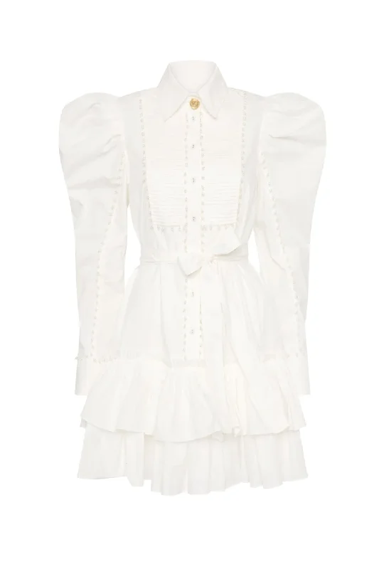 Florence Pearl Trim Mini Dress by Aje